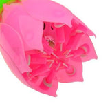 Beautiful Musical Candle  Intelligent Birthday Party Flower Candle Blossom Lotus Sparkle