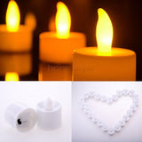 Domestic Delivery ! 24 Pieces Submersible Led Tea Lights Candle Waterproof Wedding Decoration Party Tealight 30