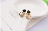 1 Pair Fashion Elegant Women Lady Crystal Rhinestone Ear Stud Earrings Jewelry