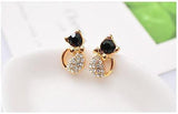 1 Pair Fashion Elegant Women Lady Crystal Rhinestone Ear Stud Earrings Jewelry