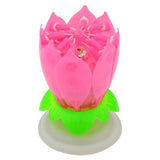 Beautiful Musical Candle  Intelligent Birthday Party Flower Candle Blossom Lotus Sparkle