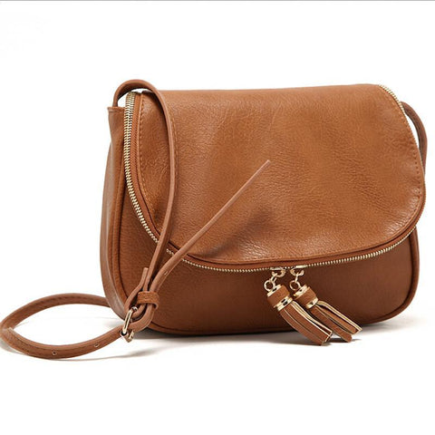 2015 New Hight Quality fashion tassle women messenger Bags women shoulder bag pu leather woman bag mensageiro bolsas WB51197