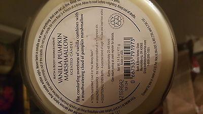 Bath & Body Works Vanilla Pumpkin Marshmallow 3 Wick Candle New 14.5 oz.