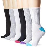 Hanes Women\'s Comfort Blend Crew Sock (Pack of 6)