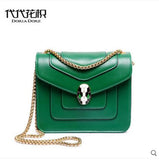 New 2015 Fashion Women Messenger Bag Mini Solid Green Handbag And Gold Chain Flap Hand Crossbody Bag For Lady Sac Femme Bolsa