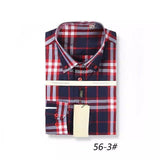 Brand Casual shirts jeans men Slim fit 4xl Long sleeve Camisa barcelona British style formal mature striped vestidos noche