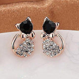 1 Pair Fashion Elegant Women Lady Crystal Rhinestone Ear Stud Earrings Jewelry