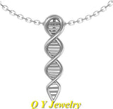 1Pcs Science Fine Jewelry Boho Chic Biology DNA Pendant Necklace Colar CC Molecule Necklaces Ladies Fashion Neclaces For Women