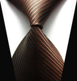 New Fashion Classic Striped Tie JACQUARD WOVEN Men\'s Silk Suits Ties Necktie