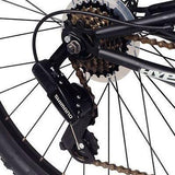 Men\'s Mountain Bike Black Aluminum Frame Bicycle Shimano 26