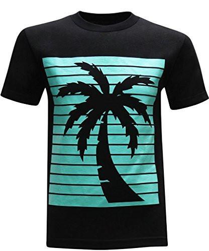 California Republic Turquoise Palm Men\'s T-Shirt