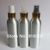 Free Shipping  12x 4OZ Sprayer Bottle with Gold Clourse, 120ml Aluminum Mist Sprauer Bottle,120ml AluminumContainer