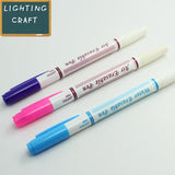 3 Pcs Assorted Air Erasable Sew Easy Wipe Off Water Soluble Fabric Marker Pen Extra Fine Set