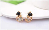 1 Pair Fashion Elegant Women Lady Crystal Rhinestone Ear Stud Earrings Jewelry